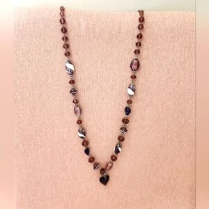Beautiful Purple Beaded Necklace